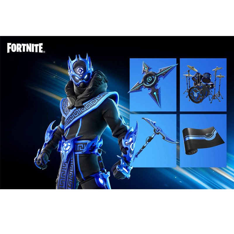 Sony PS5 Slim Console Digital Fortnite Cobalt Star Voucher Bundle with Hero Gaming Chair, Black Sony PS5 Slim Console Digital Fortnite Cobalt Star Voucher Bundle with Hero Gaming Chair, Black
